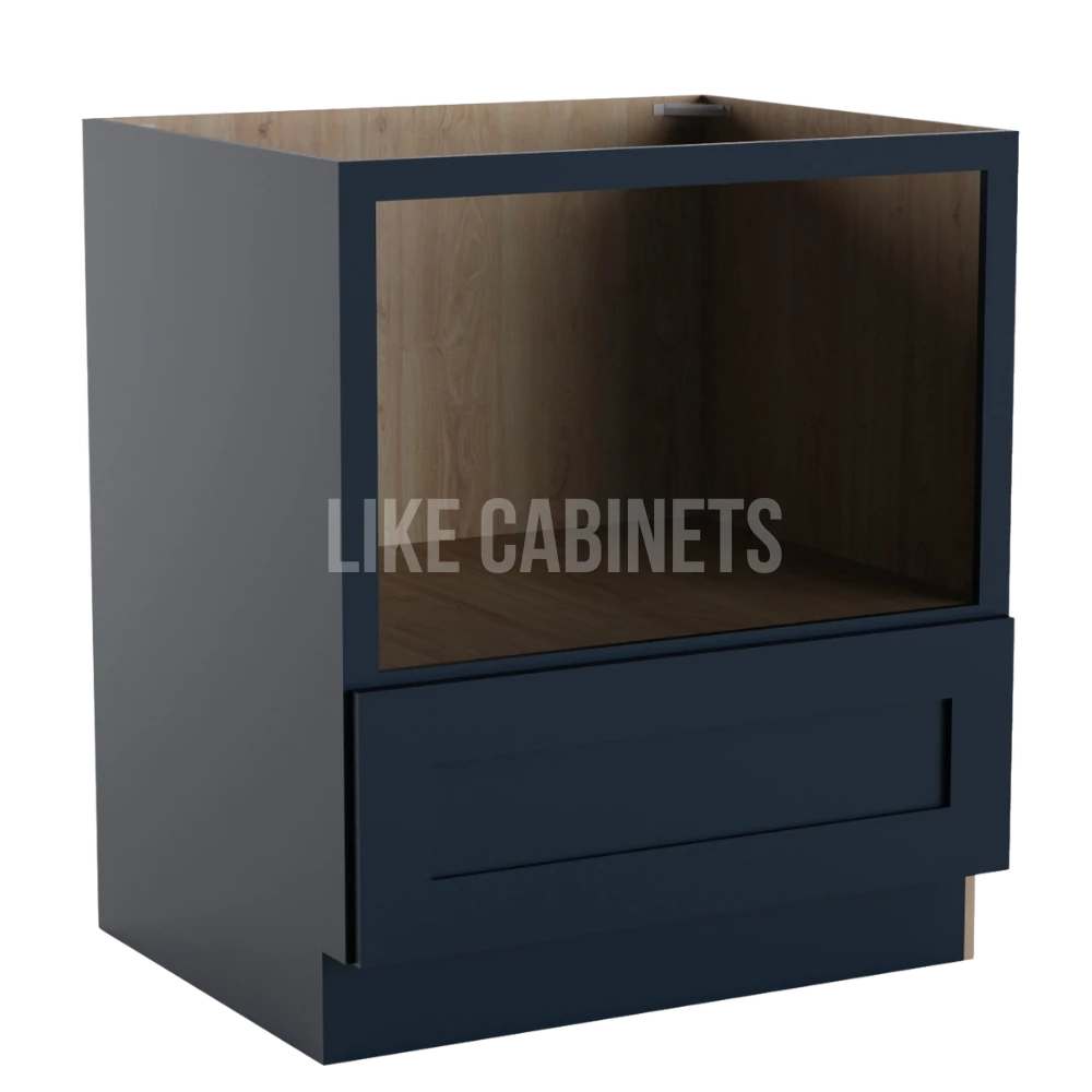 Navy Blue Shaker Microwave Base Cabinet