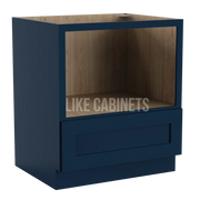 Navy Blue Shaker Microwave Base Cabinet