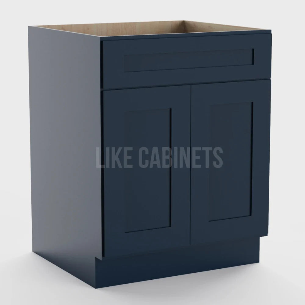 Navy Blue Shaker Sink Base 27''