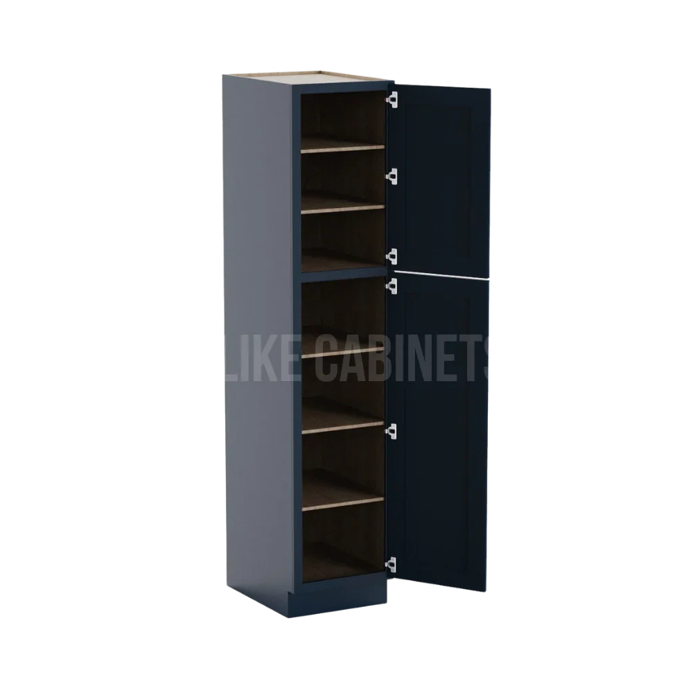 Navy Blue Shaker 18'' W Utility Pantry Cabinet