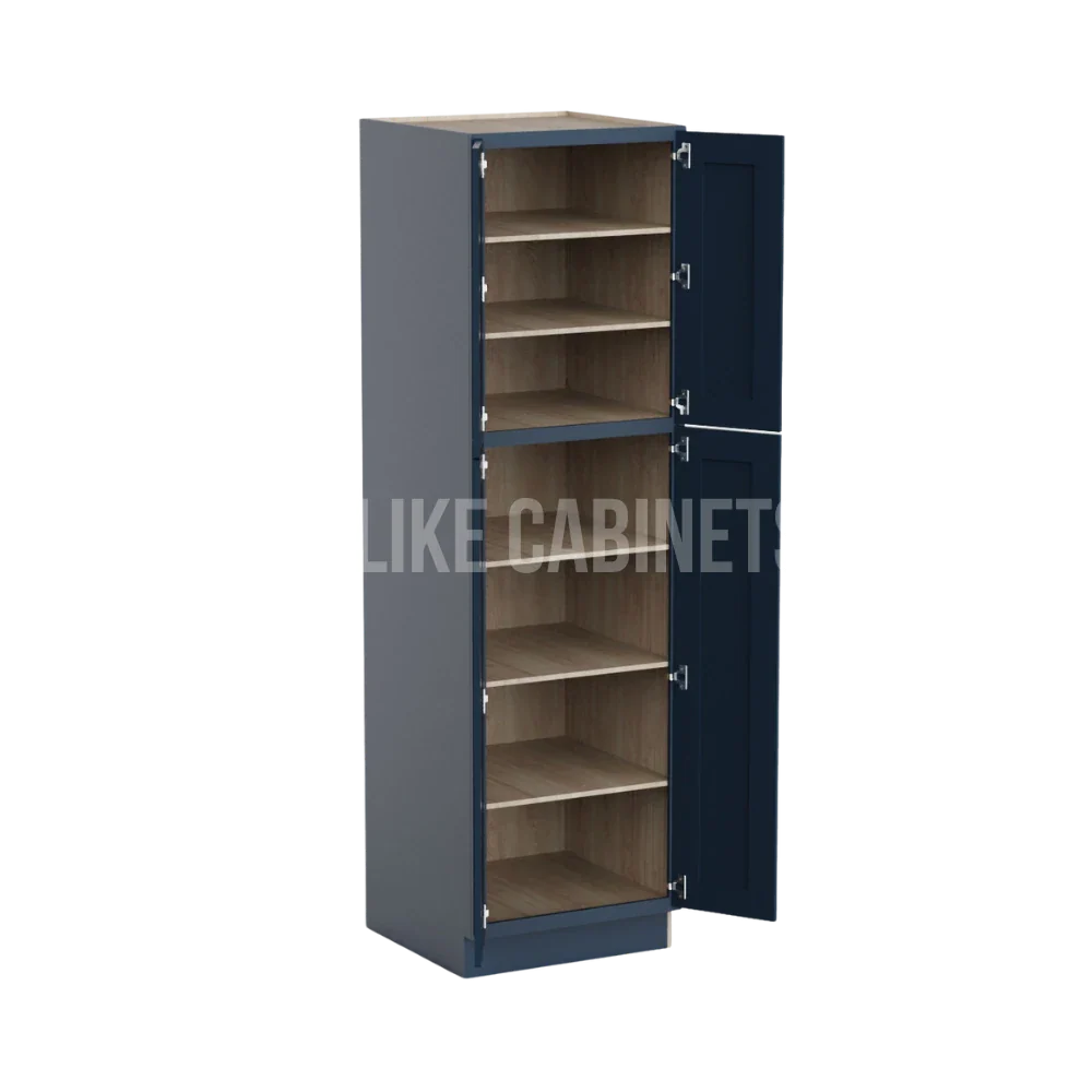 Navy Blue Shaker 24'' W Utility Pantry Cabinet
