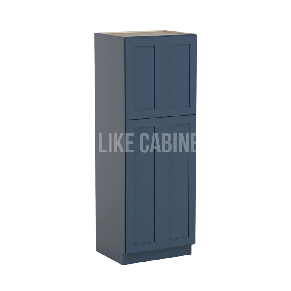 Navy Blue Shaker 30'' W Utility Pantry Cabinet