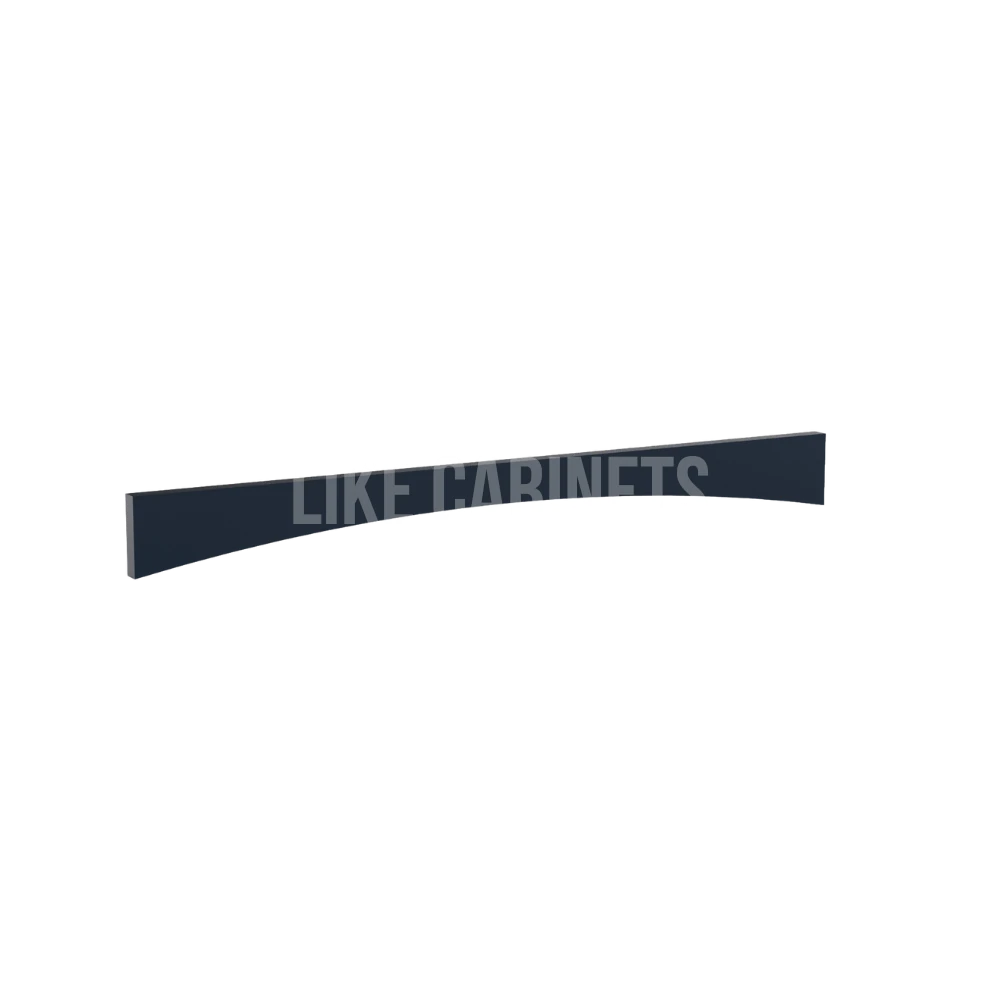 Navy Blue Shaker Arched Valance