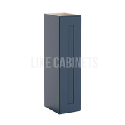 Navy Blue Shaker 36'' H 9"W Single Door Wall Cabinet