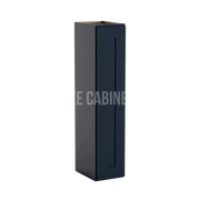 Navy Blue Shaker 42" H 9"W Single Door Wall Cabinet