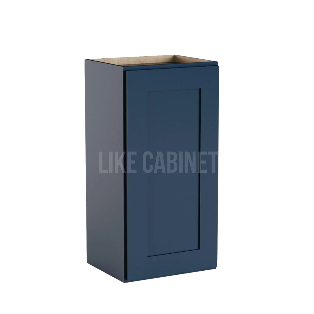 Navy Blue Shaker 36'' H Single Door Wall Cabinet