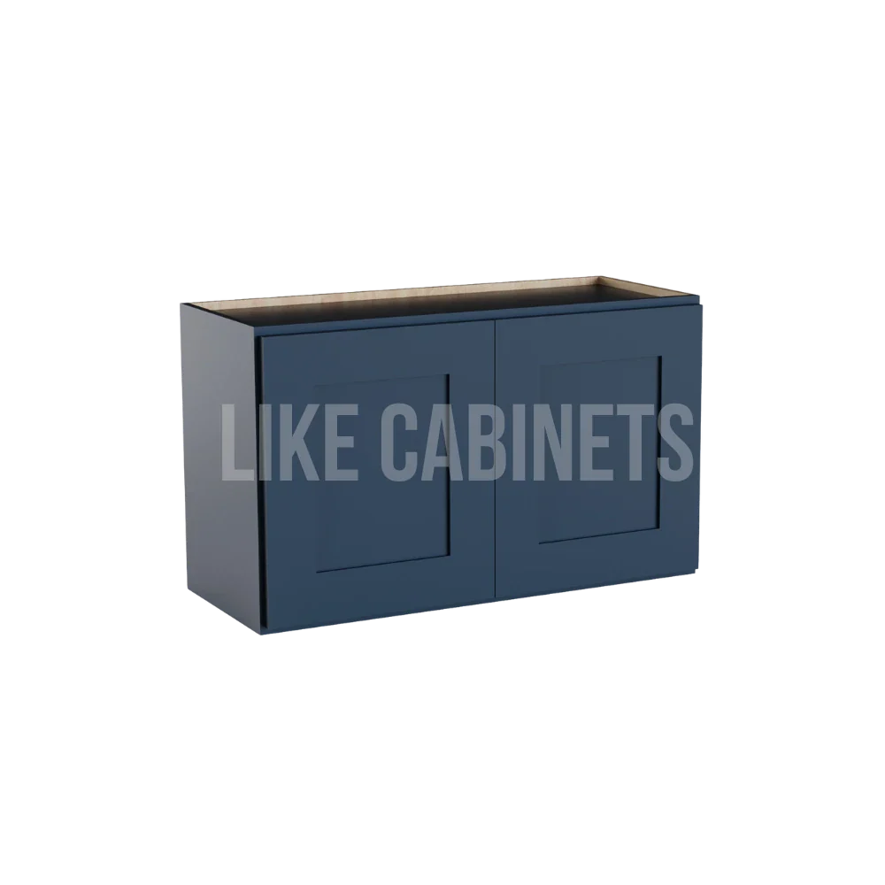 Navy Blue Shaker 18'' H Double Door Wall Cabinet