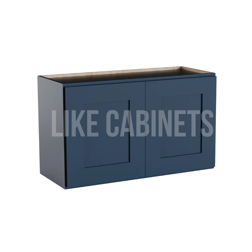 Navy Blue Shaker 18'' H Double Door Wall Cabinet
