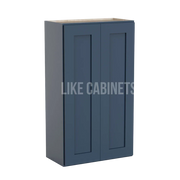 Navy Blue 24″ Diagonal Corner Wall Cabinet