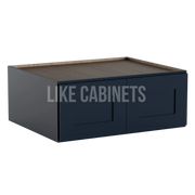 Navy Blue Refrigerator Wall Cabinet 30''W 24''D 12''H