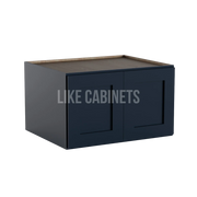 Navy Blue Refrigerator Wall Cabinet 30''W 24''D 18''H