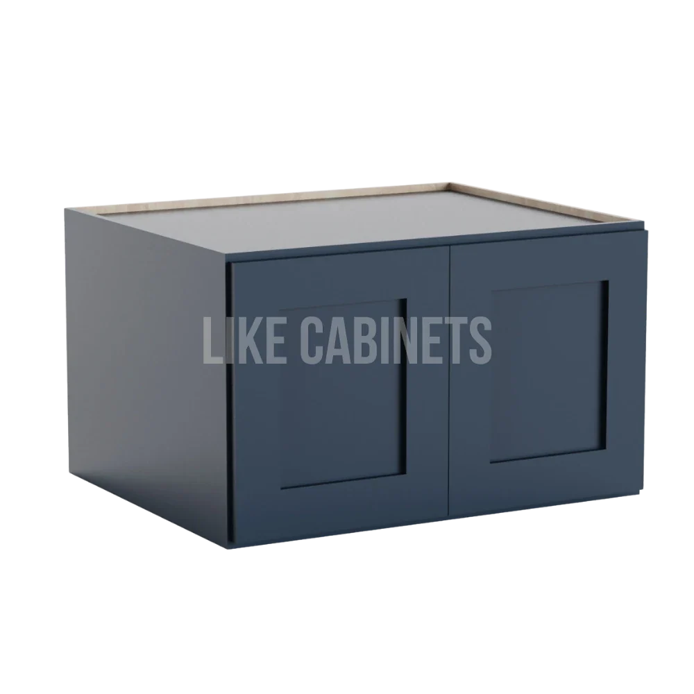 Navy Blue 30'' W Refrigerator Wall Cabinet 24'' Deep 18‘’ Height