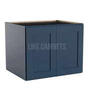 Navy Blue 24'' H Refrigerator Wall Cabinet 24'' Deep