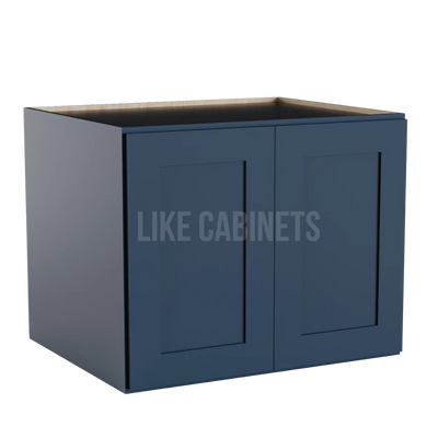 Navy Blue 24'' H Refrigerator Wall Cabinet 24'' Deep