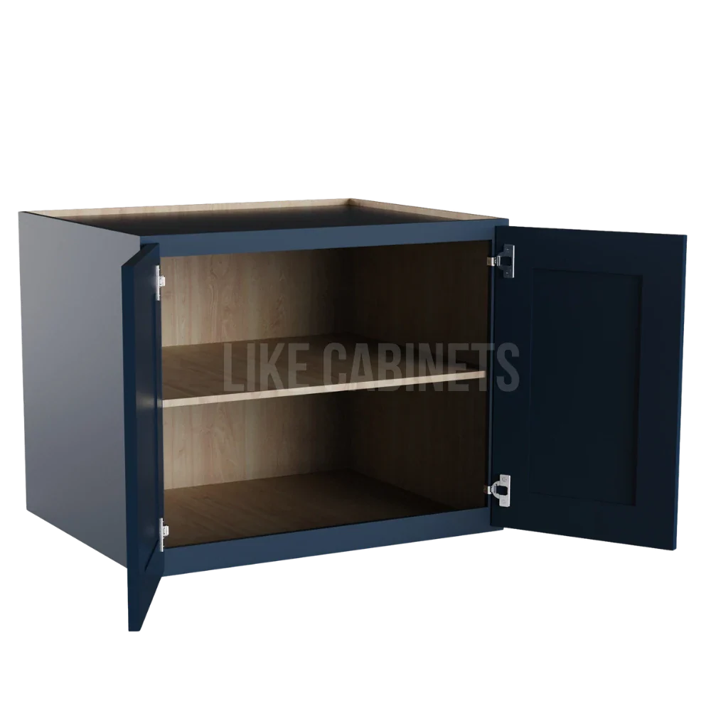 Navy Blue 24'' H Refrigerator Wall Cabinet 24'' Deep