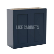 Navy Blue 30''H Double Door Wall Cabinet