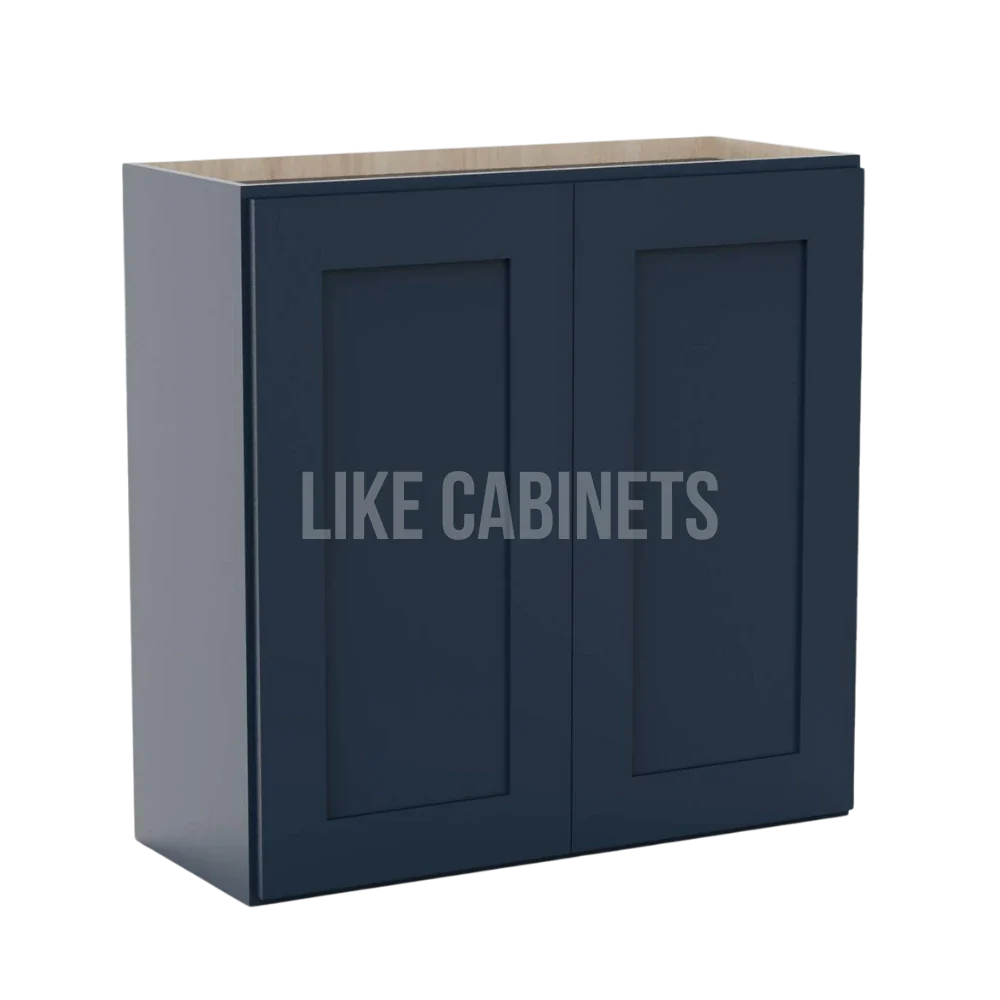 Navy Blue 30''H Double Door Wall Cabinet