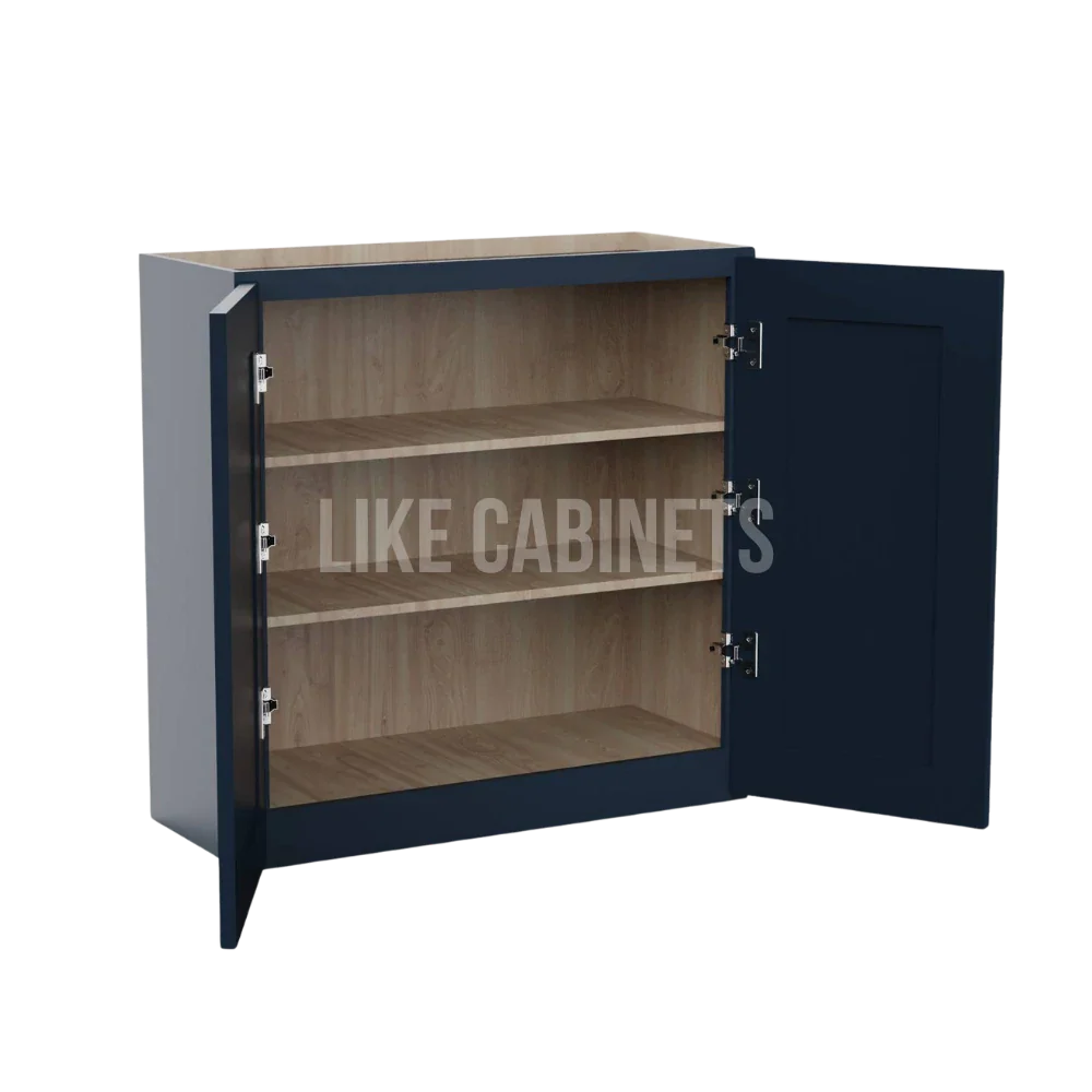 Navy Blue 30''H Double Door Wall Cabinet