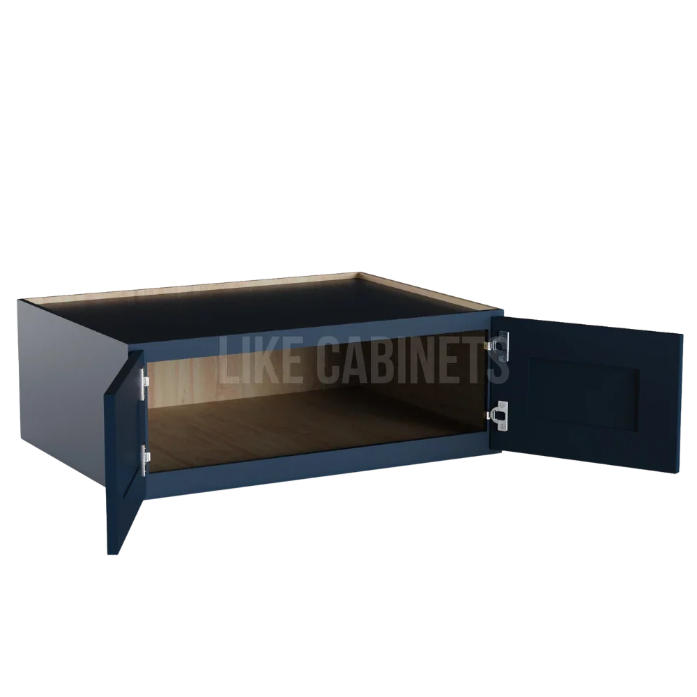 Navy Blue  33'' W Refrigerator Wall Cabinet 24'' Deep