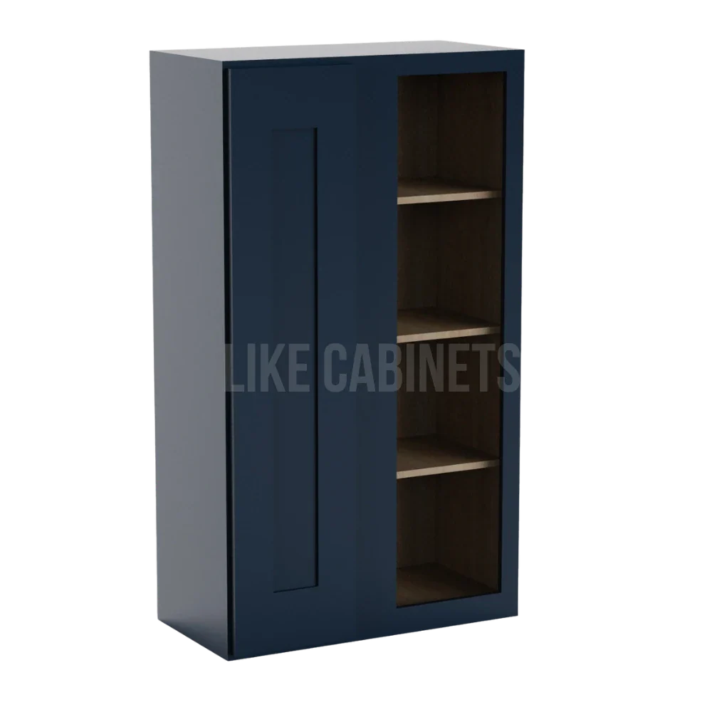 Navy Blue Shaker 42'' H Wall Blind Cabinet