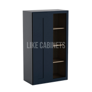 Navy Blue Shaker 42'' H Wall Blind Corner Cabinet
