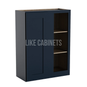 Navy Blue Shaker 36'' H Wall Blind Corner Cabinet