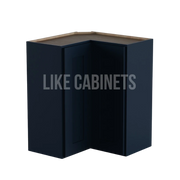 Navy Blue Shaker Easy Reach Wall Cabinet