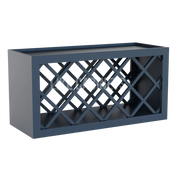 Navy Blue Shaker Wine Rack