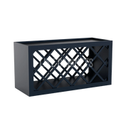 Navy Blue Shaker Wine Rack
