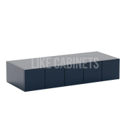 Navy Blue Shaker Wall Spice Drawer