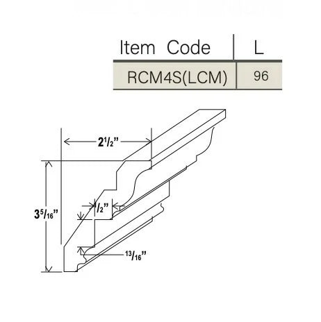 Gray Shaker Inset Crown Moulding