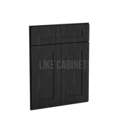 Smokey Ash Corner Sink Base Front