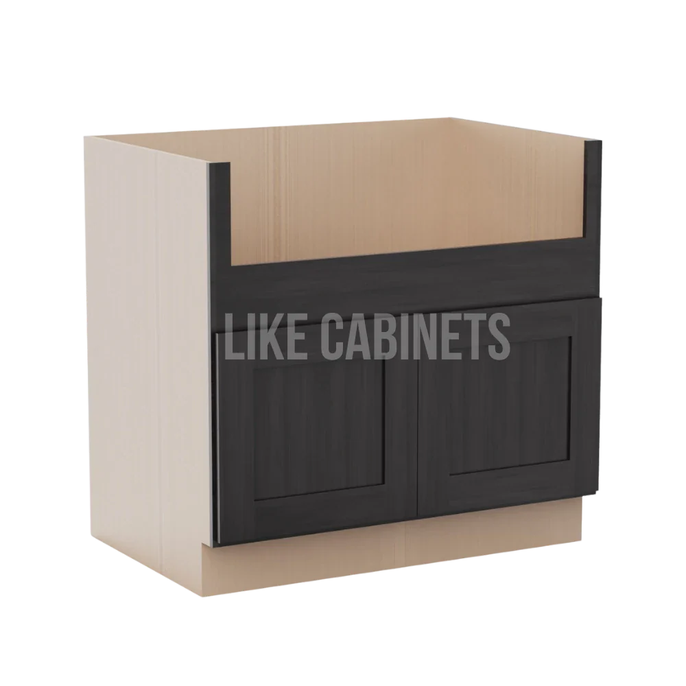 Smokey Ash Farmhouse Sink Base