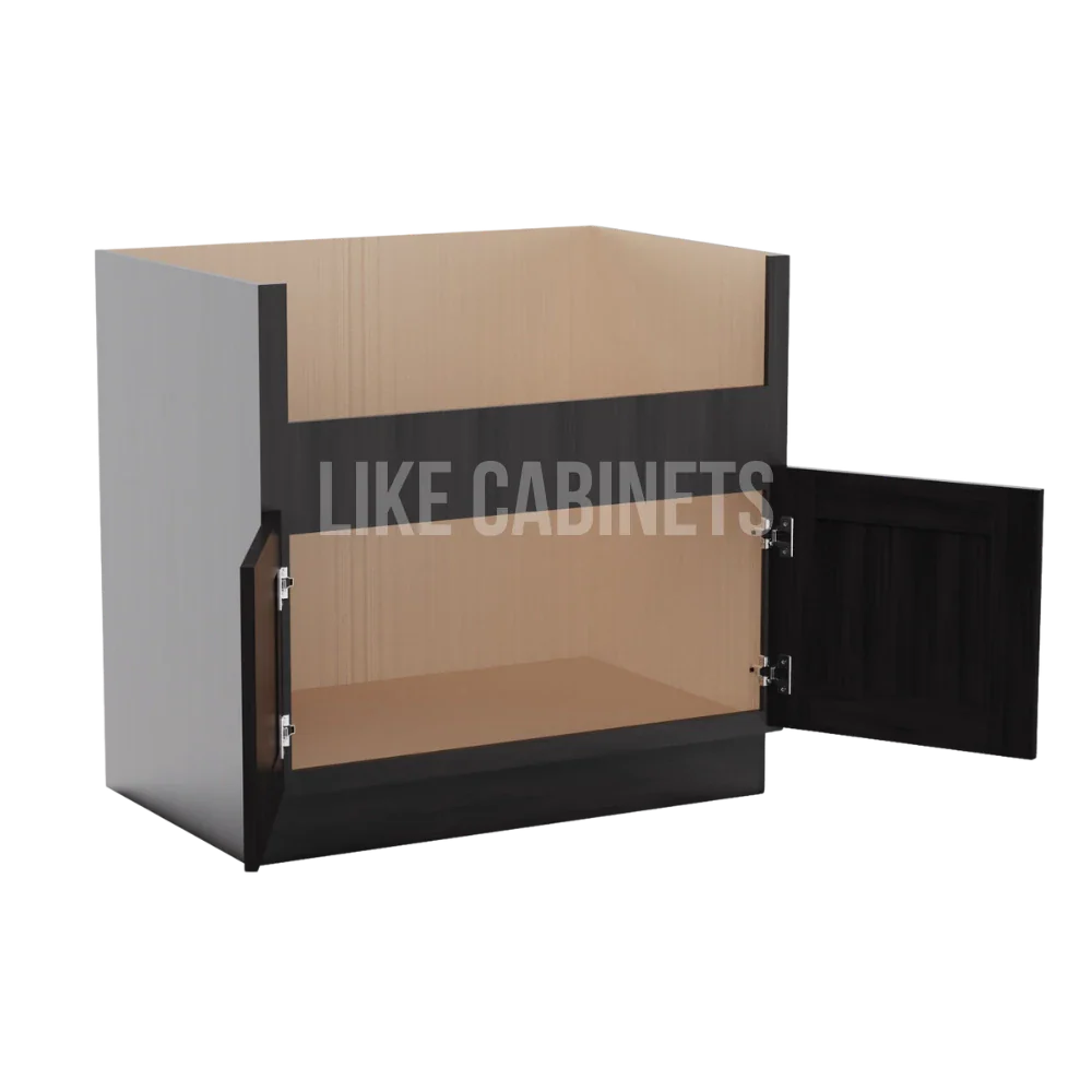 Smokey Ash Farmhouse Sink Base