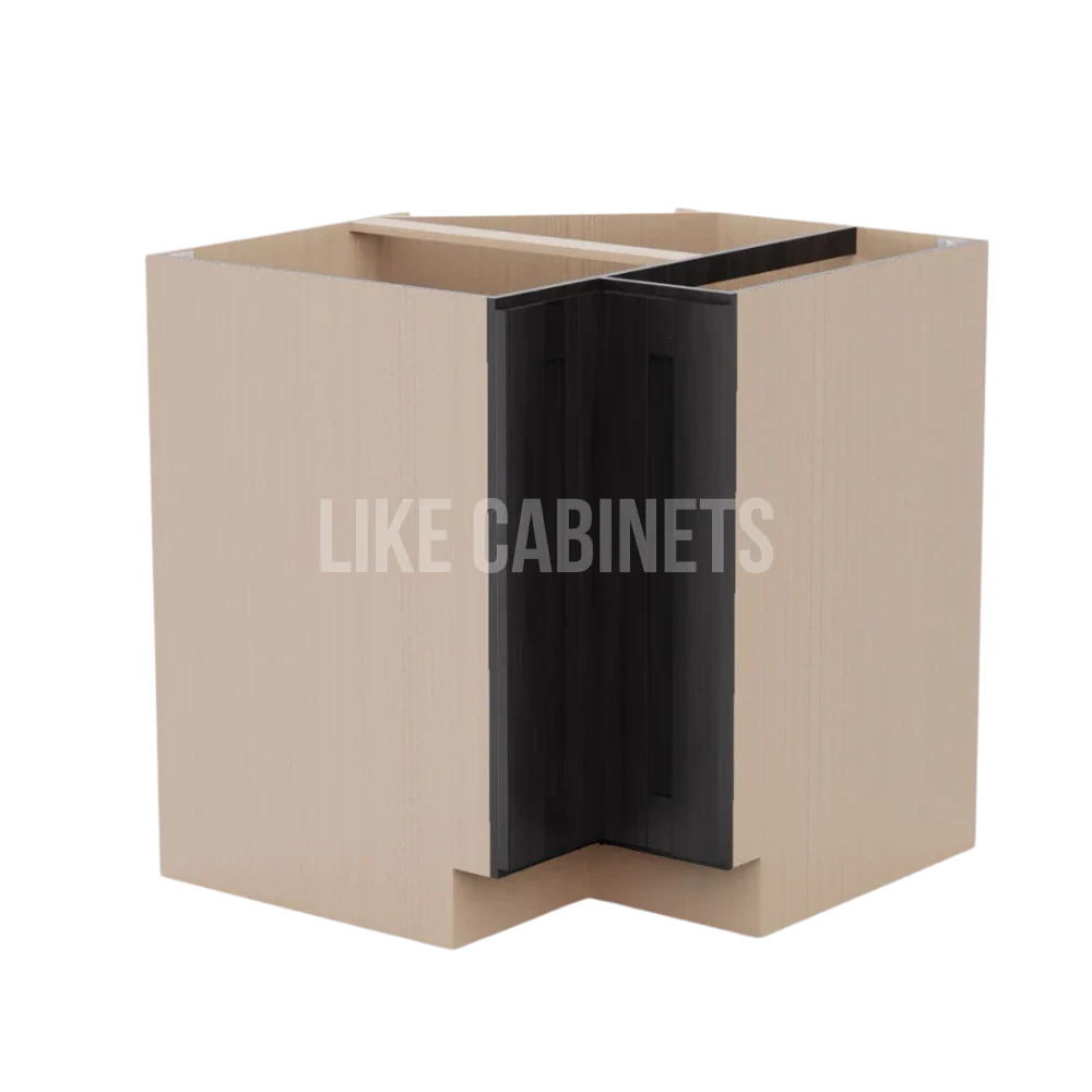 Smokey Ash Lazy Susan Base Cabinet