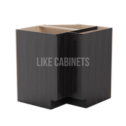 Smokey Ash Lazy Susan Base Cabinet