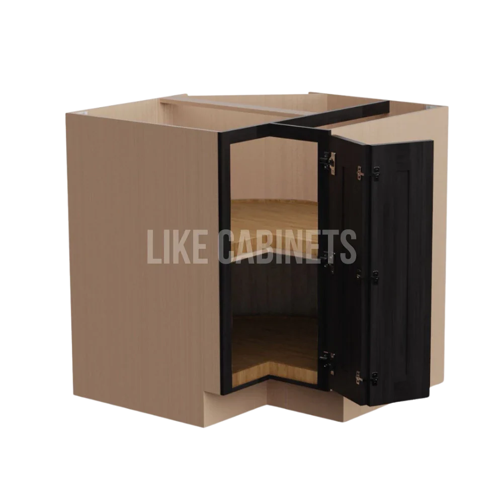 Smokey Ash Lazy Susan Base Cabinet