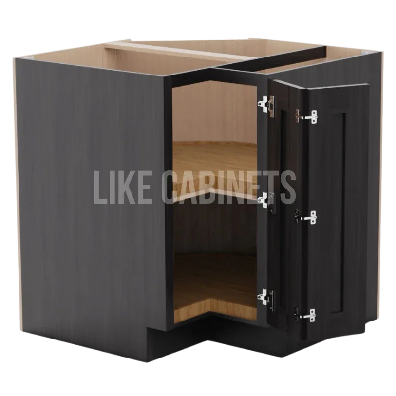 Smokey Ash Lazy Susan Base Cabinet