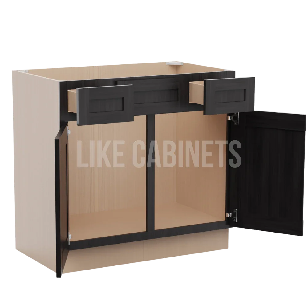 Smokey Ash Vanity Combo Cabinet