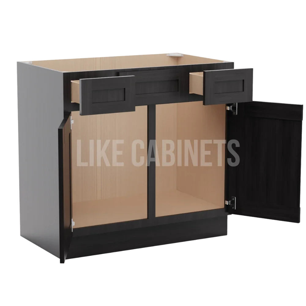 Smokey Ash Vanity Combo Cabinet