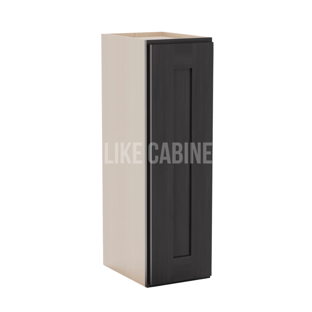 Smokey Ash 30" H 9"W Single Door Wall Cabinet