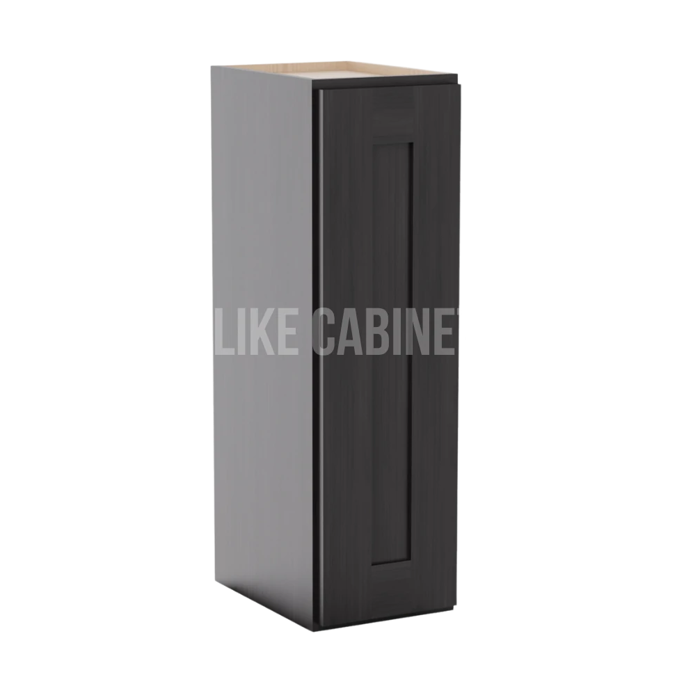 Smokey Ash 30" H 9"W Single Door Wall Cabinet