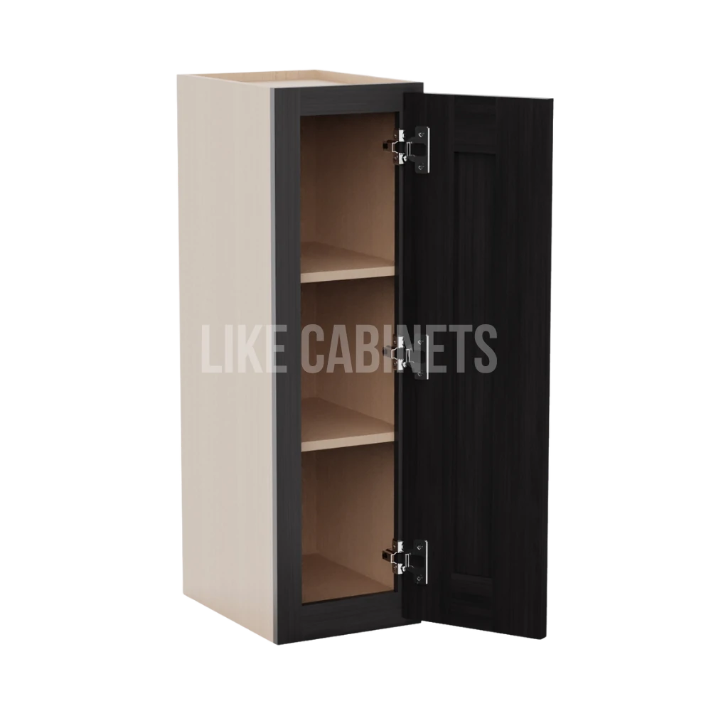 Smokey Ash 30" H 9"W Single Door Wall Cabinet