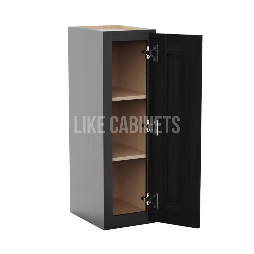 Smokey Ash 30" H 9"W Single Door Wall Cabinet
