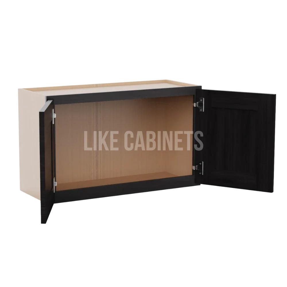 Smokey Ash 18'' H Double Door Wall Cabinet