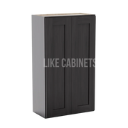 Smokey Ash 24″ Diagonal Corner Wall Cabinet