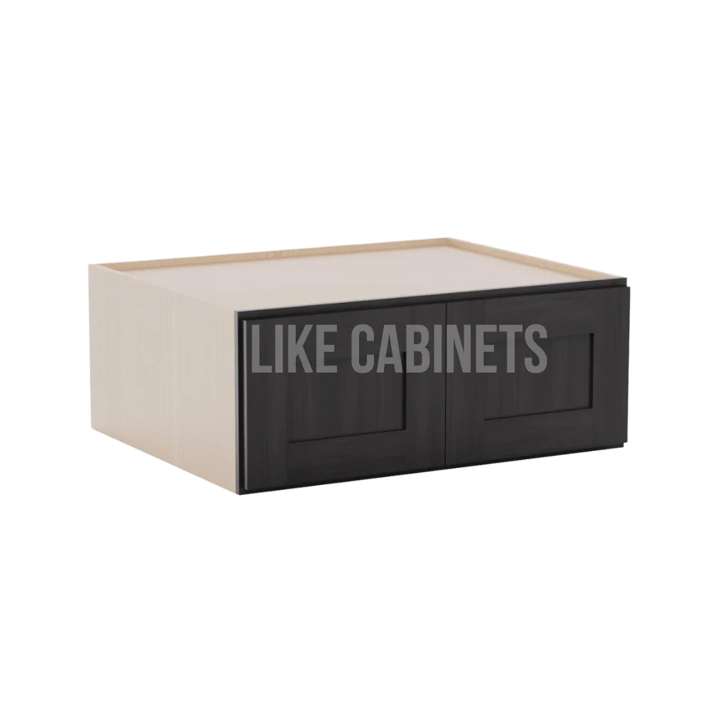 Smokey Ash 30'' W Refrigerator Wall Cabinet 24'' Deep