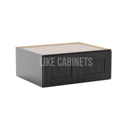 Smokey Ash 30'' W Refrigerator Wall Cabinet 24'' Deep