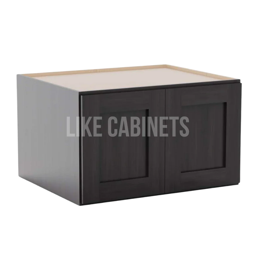 Smokey Ash Refrigerator Wall Cabinet 30''W 24''D 18''H