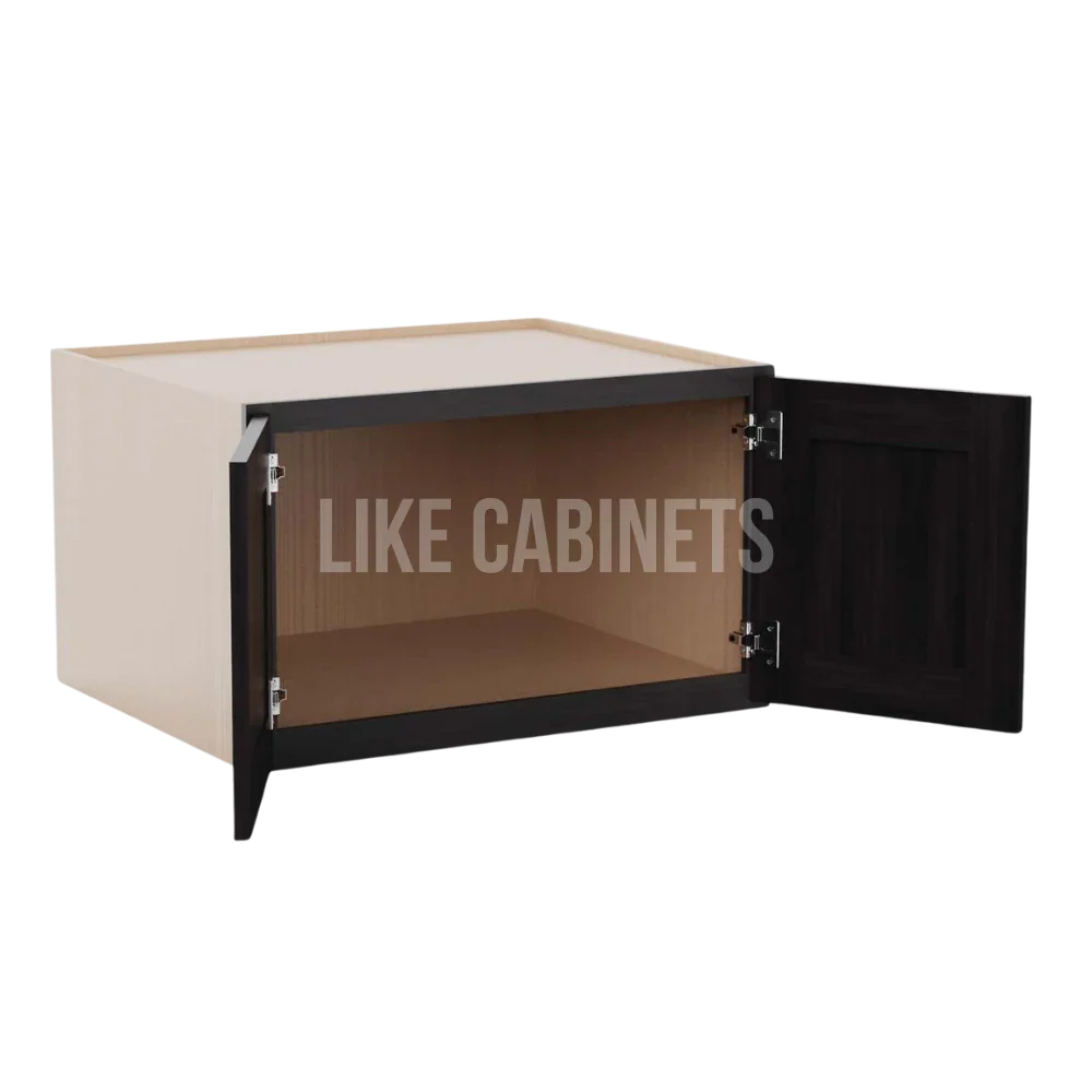 Smokey Ash Refrigerator Wall Cabinet 30''W 24''D 18''H